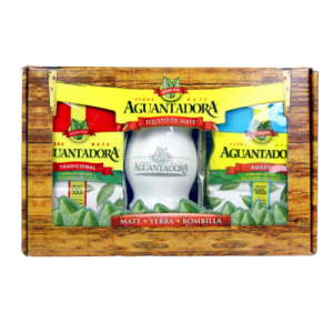 AGUANTADORA Pack Yerba + Mate + Bombilla